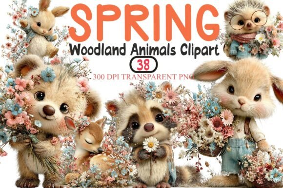 Download Spring Woodland Animals Clipart - Spring Collection