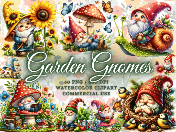 Download Spring Garden Gnomes Clipart - Gnome Png - Spring Collection