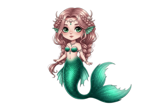 Download A Whimsical Cartoon Mermaid - Premium Resources