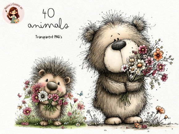 Download Spring Woodland Animals Clipart PNG - Spring Collection