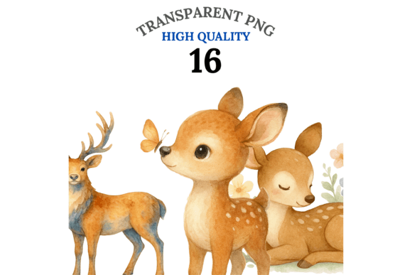 Download Deer Clipart Set - Deer clipart set Collection